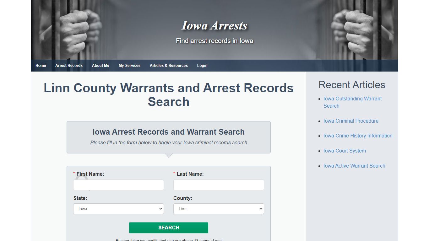 Linn County Warrants and Arrest Records Search - Iowa Arrests